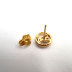 Louis Vuitton Book Redeille Cles Easy in Rock Metal Gold Earrings — view 8