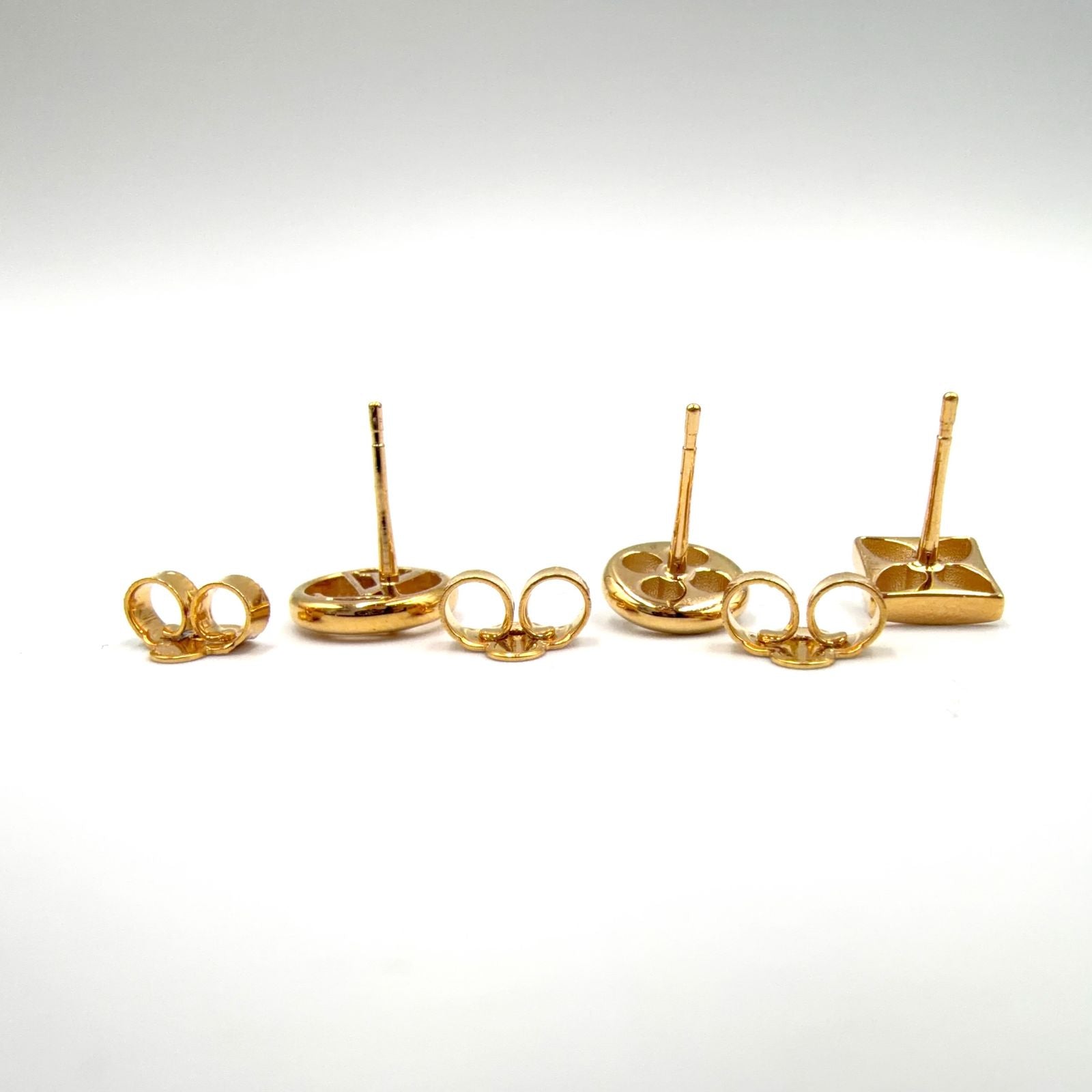 Louis Vuitton Book Redeille Cles Easy in Rock Metal Gold Earrings — view 7