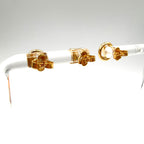 Louis Vuitton Book Redeille Cles Easy in Rock Metal Gold Earrings — view 5