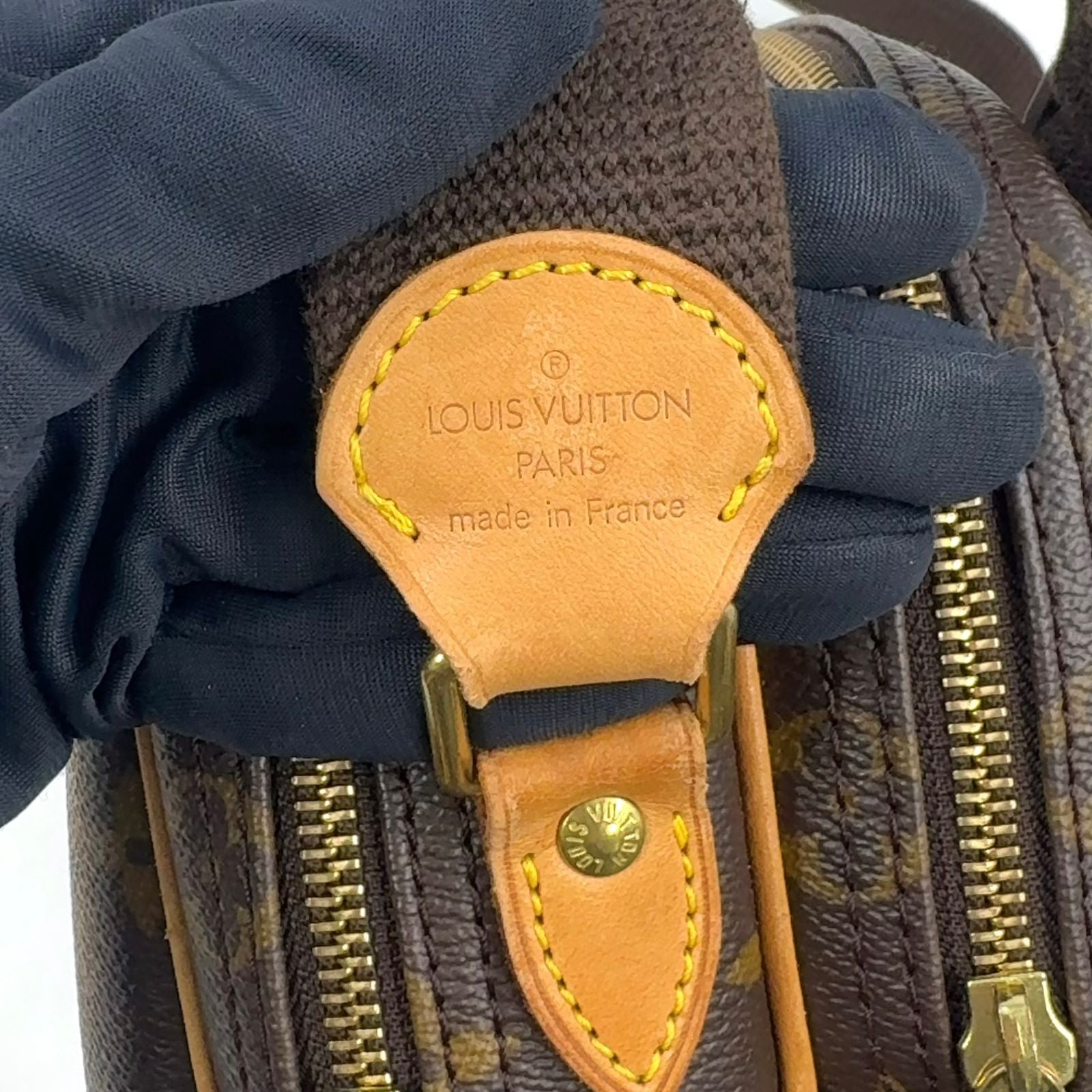 Louis Vuitton Reporter PM Monogram Leather Brown Shoulder Bag Gold — view 5