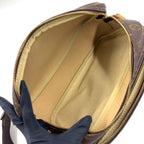 Louis Vuitton Reporter PM Monogram Leather Brown Shoulder Bag Gold — view 4