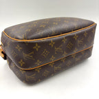 Louis Vuitton Reporter PM Monogram Leather Brown Shoulder Bag Gold — view 8
