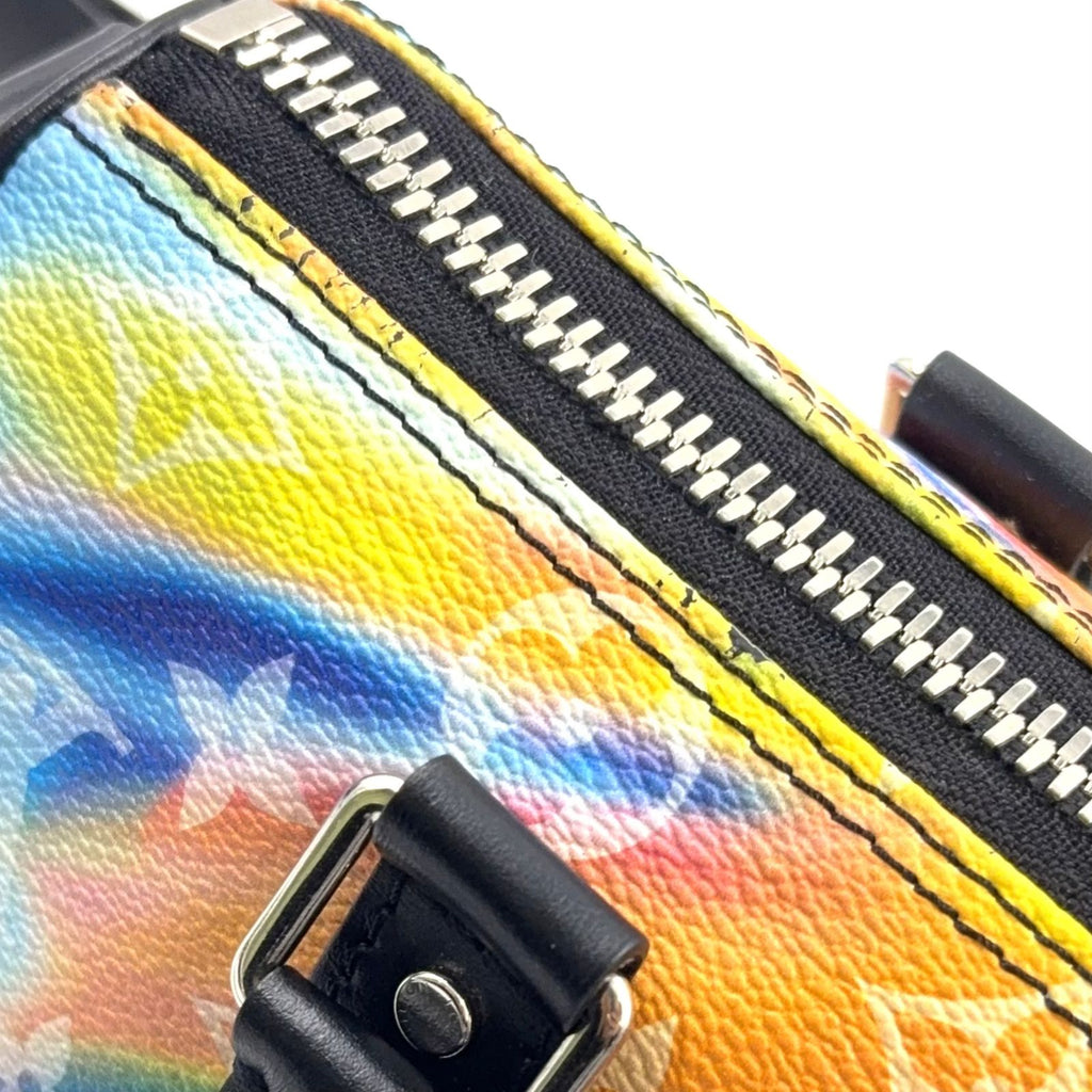 Louis Vuitton Sunset Keepall XS Monogram 2-Way Shoulder Leather Black Multicolor — view 5