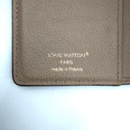 Louis Vuitton Portefeuille Clair Leather Beige Bifold Wallet Gold — view 4
