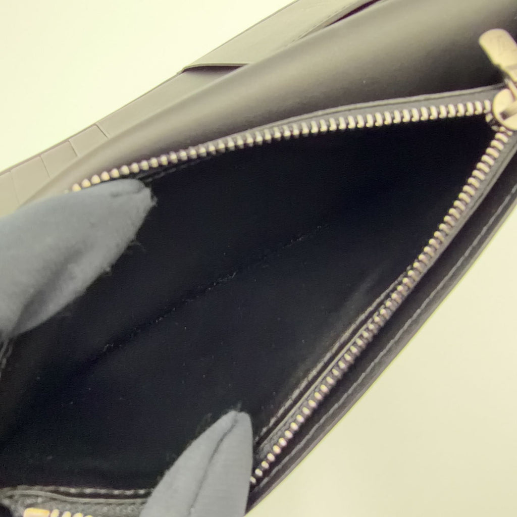 Louis Vuitton Portefeuille Brazza Damier Infini Leather Black Bifold Wallet — view 5
