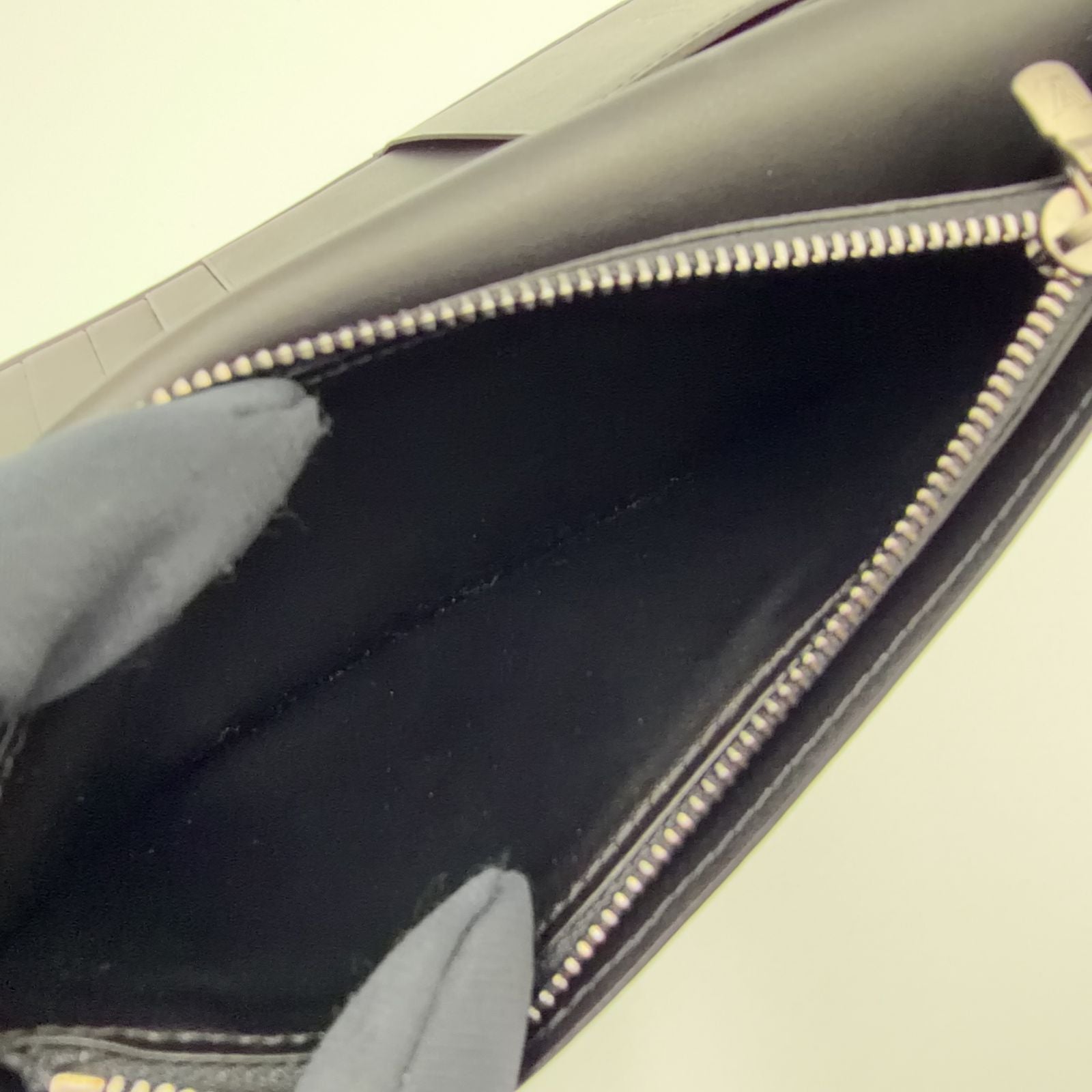 Louis Vuitton Portefeuille Brazza Damier Infini Leather Black Bifold Wallet — view 5