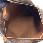 Louis Vuitton Montorgueil PM Monogram Leather Brown Shoulder Bag Gold — view 3