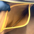 Louis Vuitton Montorgueil PM Monogram Leather Brown Shoulder Bag Gold — view 5