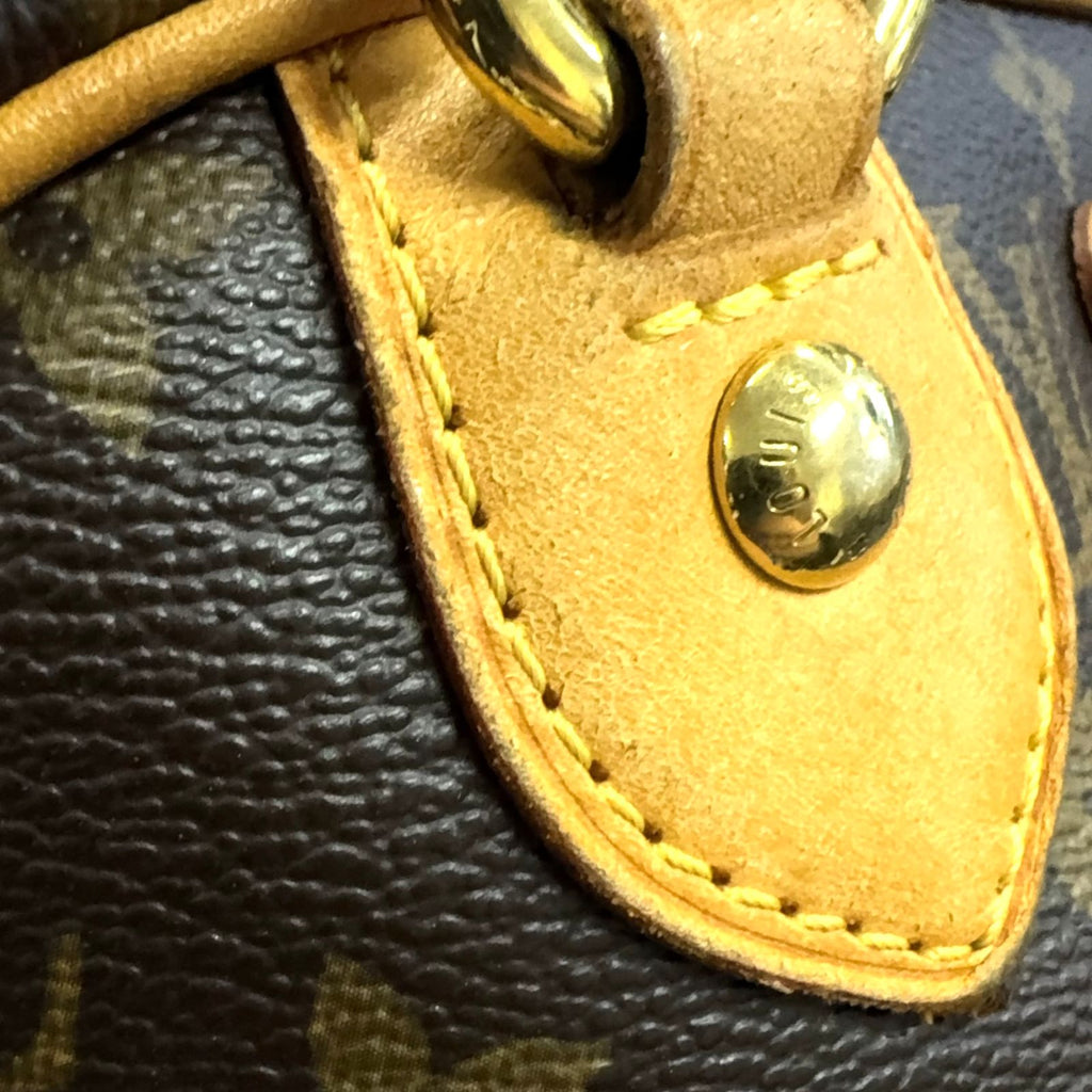 Louis Vuitton Montorgueil PM Monogram Leather Brown Shoulder Bag Gold — view 9