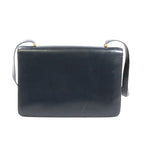 Hermes Box Calf Navy Shoulder Bag Gold — view 3
