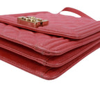 Chanel North South Boy Flap Caviar Leather Pink Shoulder Bag Gold — view 5