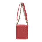 Chanel North South Boy Flap Caviar Leather Pink Shoulder Bag Gold — view 3