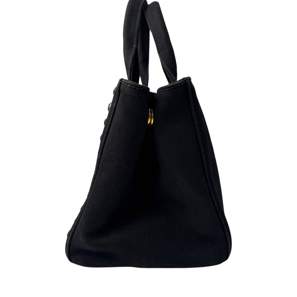 Prada Canapa Bijou Studded 2-Way Tote Shoulder — view 4