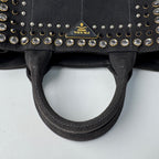 Prada Canapa Bijou Studded 2-Way Tote Shoulder — view 7