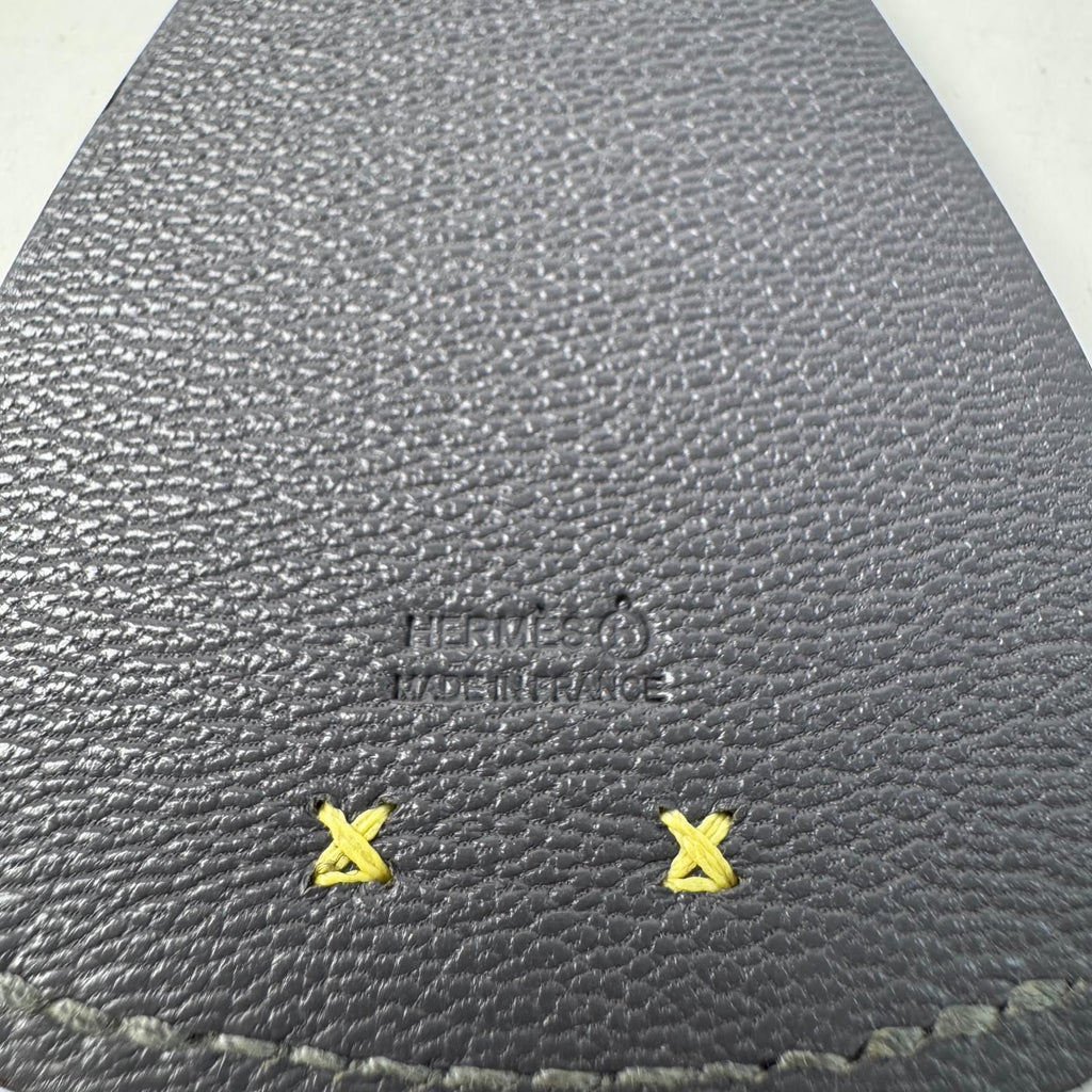 Hermes Bag Charm Petit Ash Squid Chevre Misor — view 5