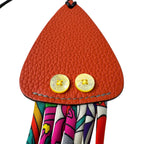 Hermes Bag Charm Petit Ash Squid Chevre Misor — view 4
