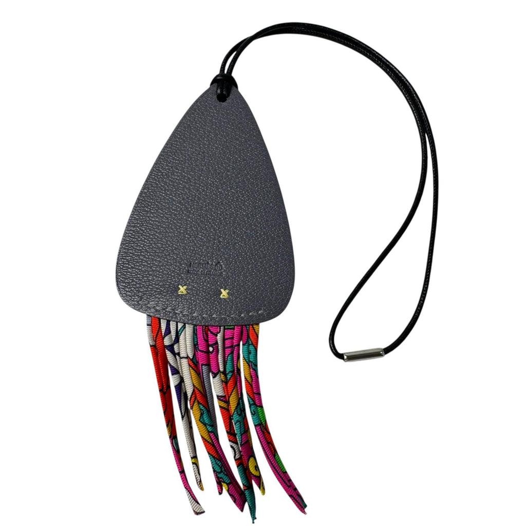 Hermes Bag Charm Petit Ash Squid Chevre Misor — view 2