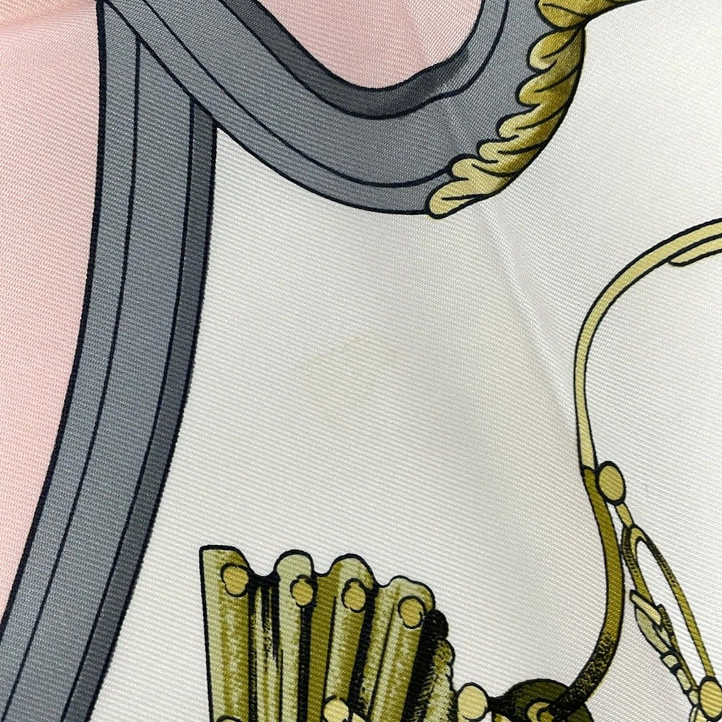 Hermes Scarf Carre 90 Pink Gray Multi Springs — view 5