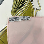 Hermes Scarf Carre 90 Pink Gray Multi Springs — view 3