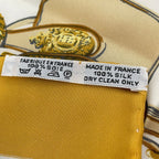 Hermes Scarf Petit Carre Dark Yellow White Gold Brides de Gala — view 3