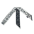 Louis Vuitton Scarf Bandeau BB Monogram Infinity White Black Ribbon