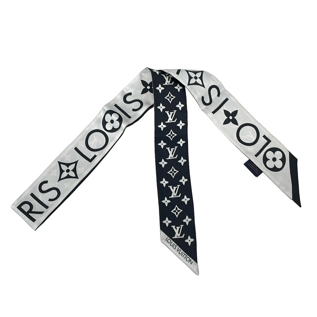 Louis Vuitton Scarf Bandeau BB Monogram Infinity White Ribbon