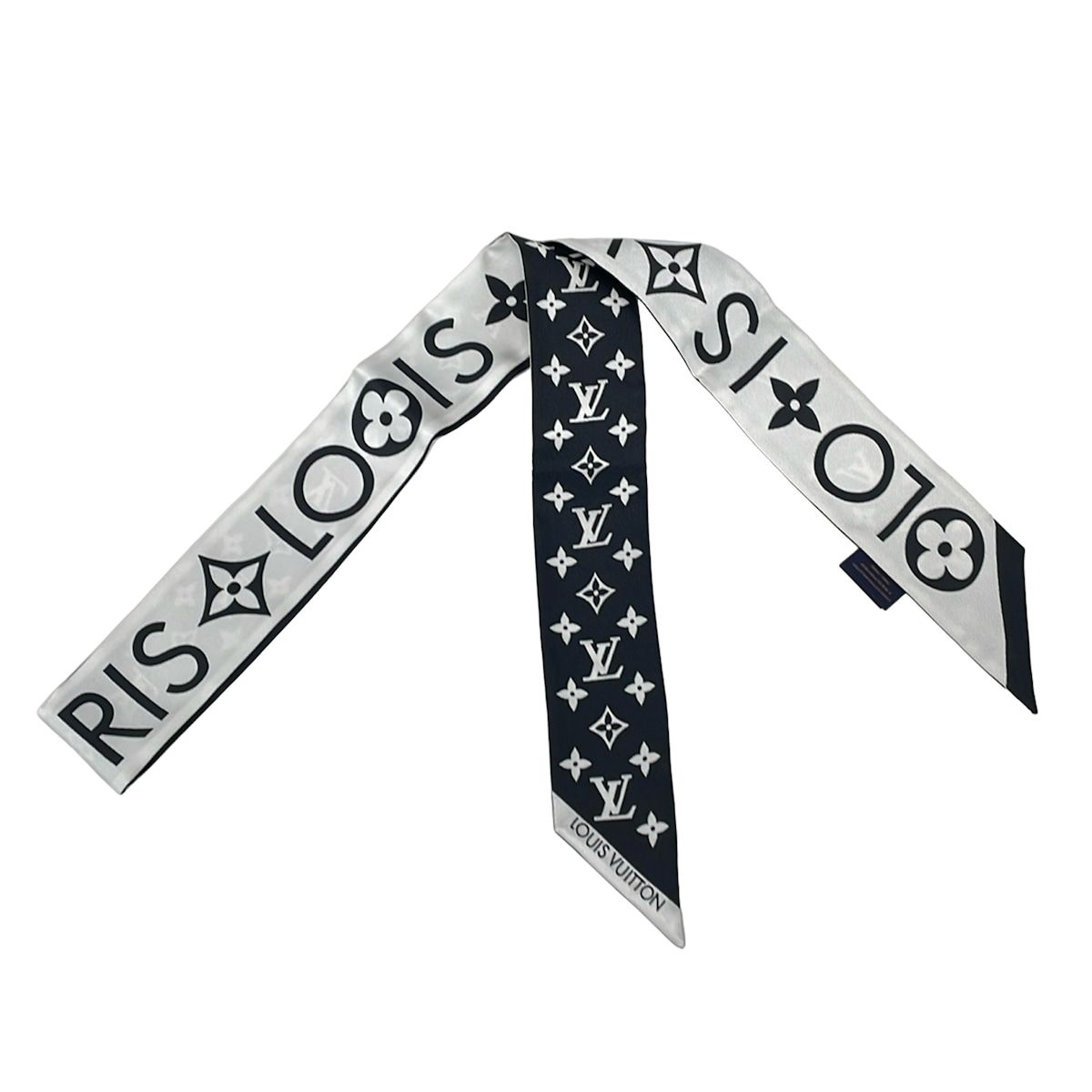 Louis Vuitton Scarf Bandeau BB Monogram Infinity White Ribbon