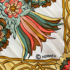Hermes Scarf Carre Plisse Yellow Green Multi — view 2