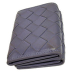 Bottega Veneta Trifold Wallet Maxi Intrecciato Purple Mini Leather — view 8
