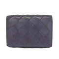 Bottega Veneta Trifold Wallet Maxi Intrecciato Purple Mini Leather