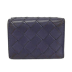 Bottega Veneta Trifold Wallet Maxi Intrecciato Purple Mini Leather — view 2