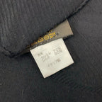 Louis Vuitton Shawl Black Cashmere Silk Scarf — view 3