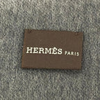 Hermes Scarf Dark Gray Cashmere — view 2