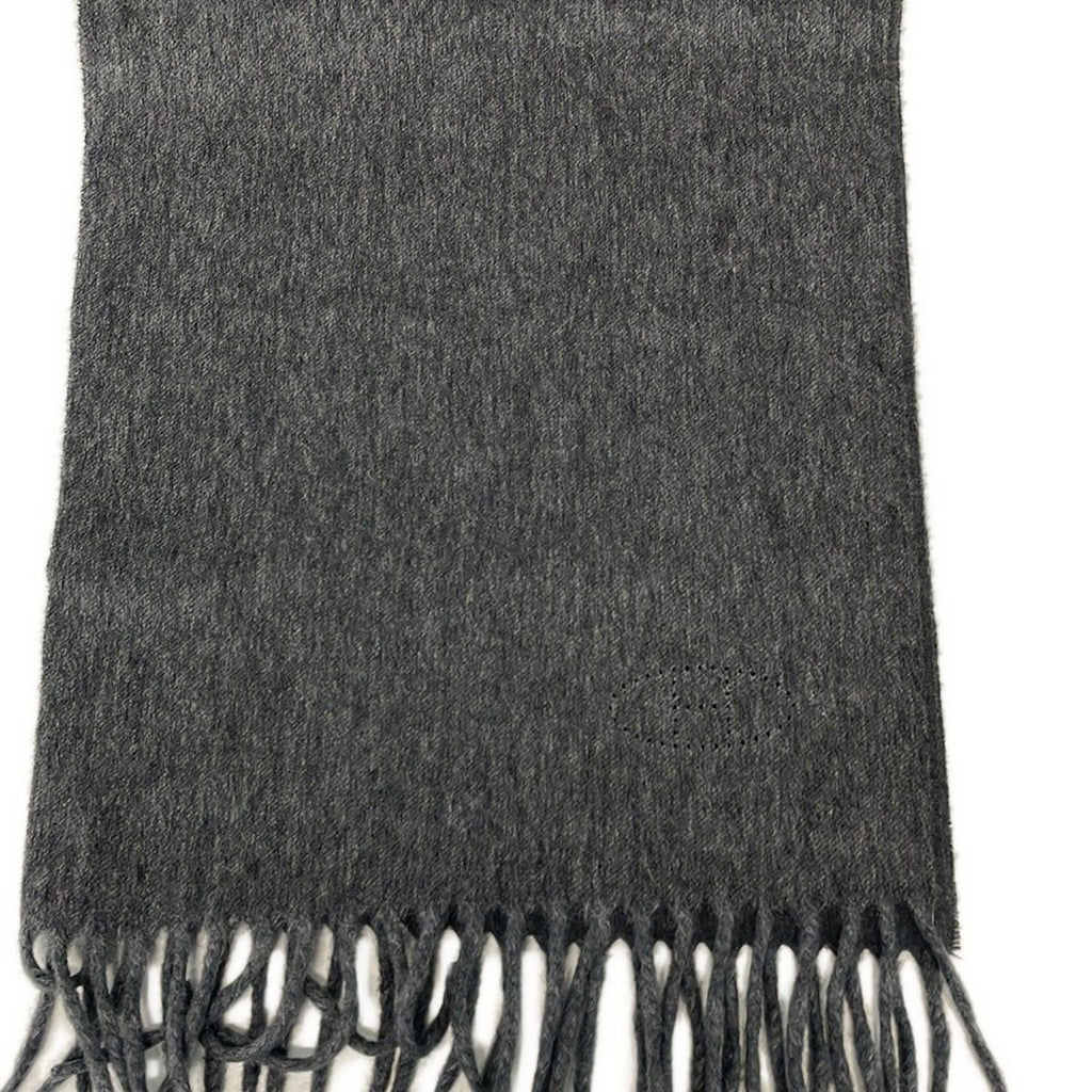 Hermes Scarf Dark Gray Cashmere — view 4