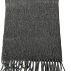Hermes Scarf Dark Gray Cashmere — view 4