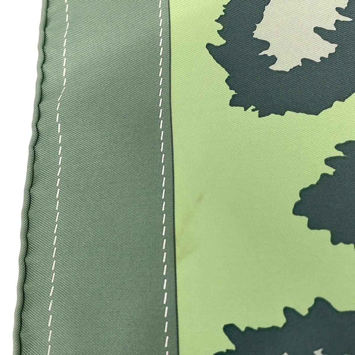 Hermes Scarf Carre 90 Light Green Black Multi Monsieur Et Madame & Silk — view 5