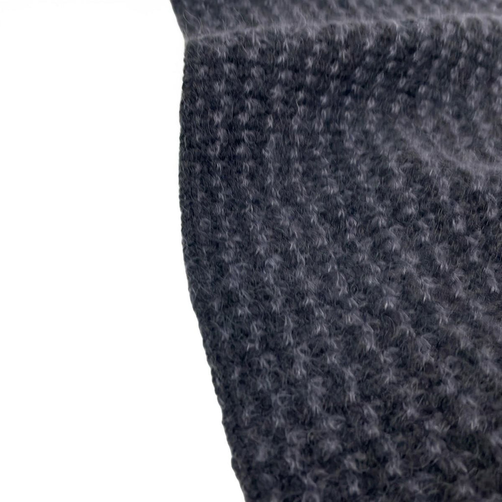 Louis Vuitton Scarf Echarpe Elena Black Dark Gray Lucky Wool Silk — view 4
