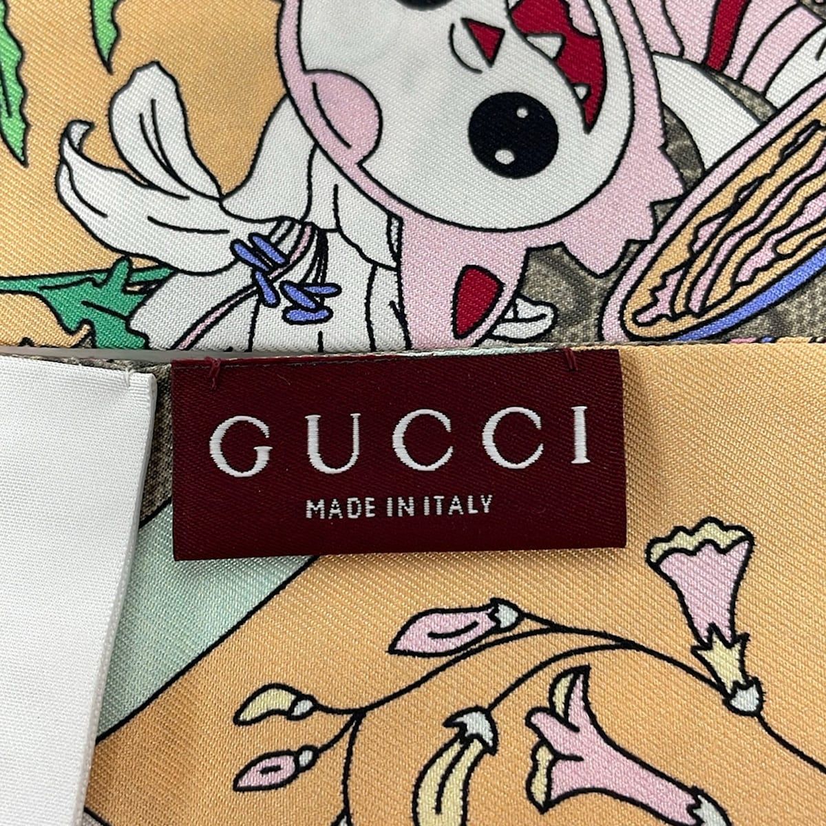 Gucci Scarf Light Pink Light Blue Multi Ribbon Besties — view 2