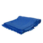 Louis Vuitton Shawl Monogram Blue Wool Silk Scarf