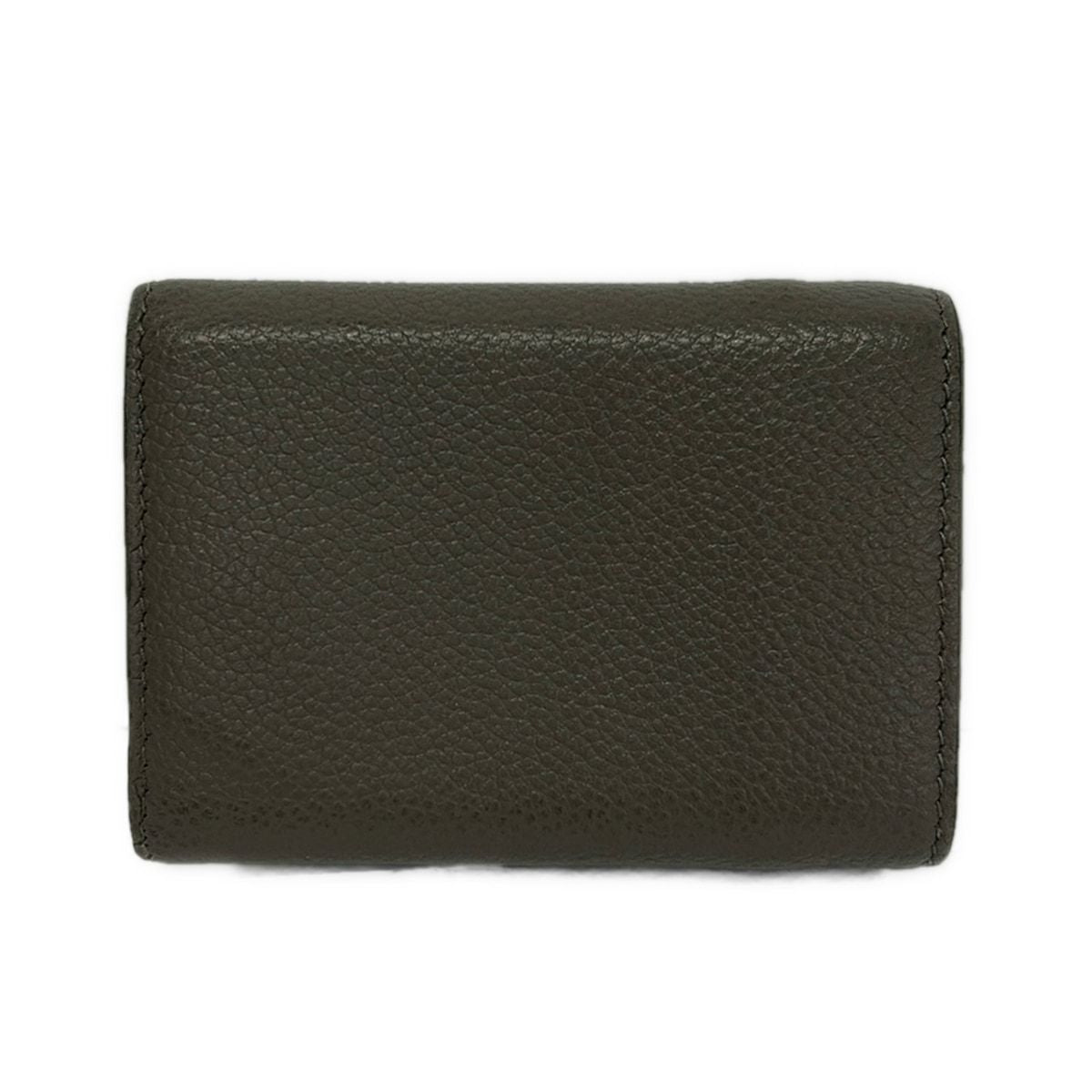 Saint Laurent Paris Trifold Wallet Tiny Gray Ju Mini Leather — view 2