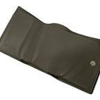 Saint Laurent Paris Trifold Wallet Tiny Gray Ju Mini Leather — view 3