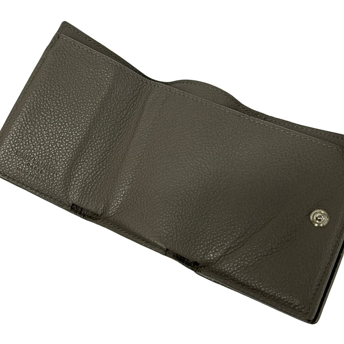 Saint Laurent Paris Trifold Wallet Tiny Gray Ju Mini Leather — view 3