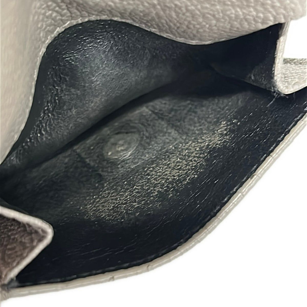 Saint Laurent Paris Trifold Wallet Tiny Gray Ju Mini Leather — view 4