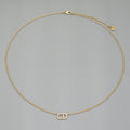 Dior Clair D Lune de Necklace Around the 48 cm White Crystal CD Signature Gold