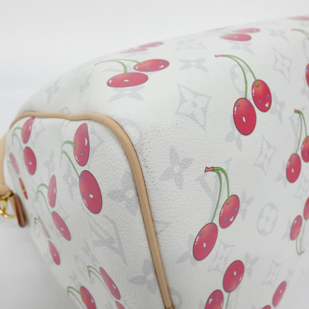 Louis Vuitton Monogram Cherry Speedy Bandouliere 30 cm Boston — view 2