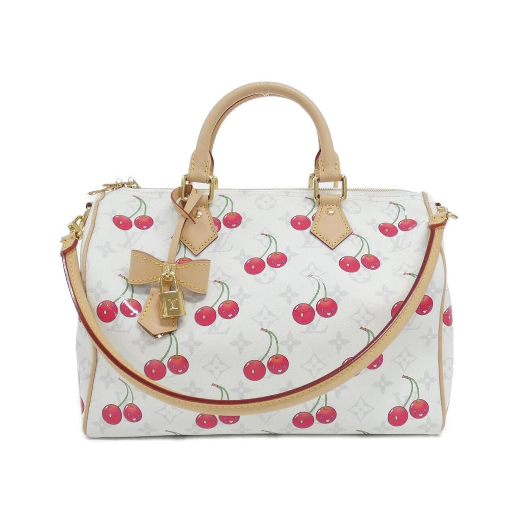 Louis Vuitton Monogram Cherry Speedy Bandouliere 30 cm Boston