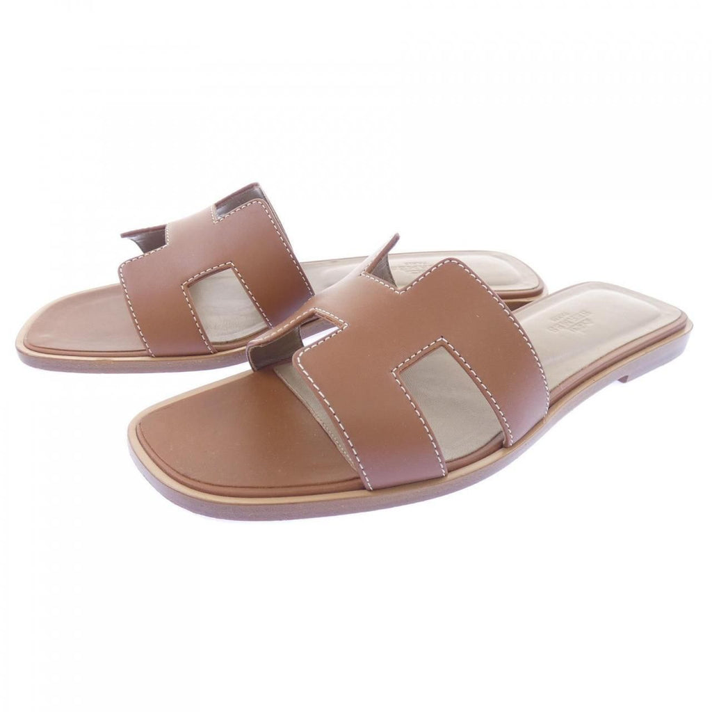 Hermes Oran Sandals Brown — view 3