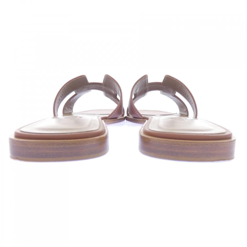 Hermes Oran Sandals Brown — view 5