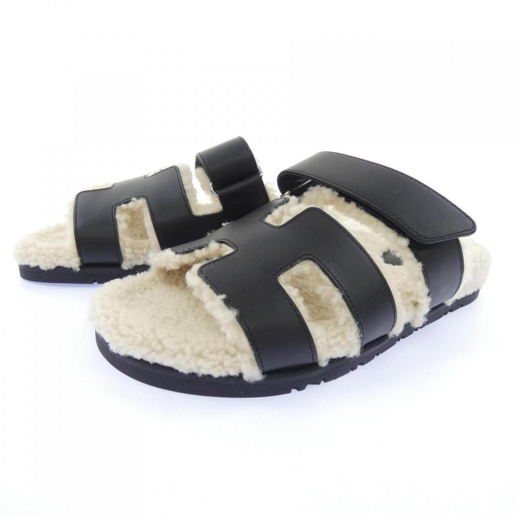 Hermes Chypre Sandals Black — view 3