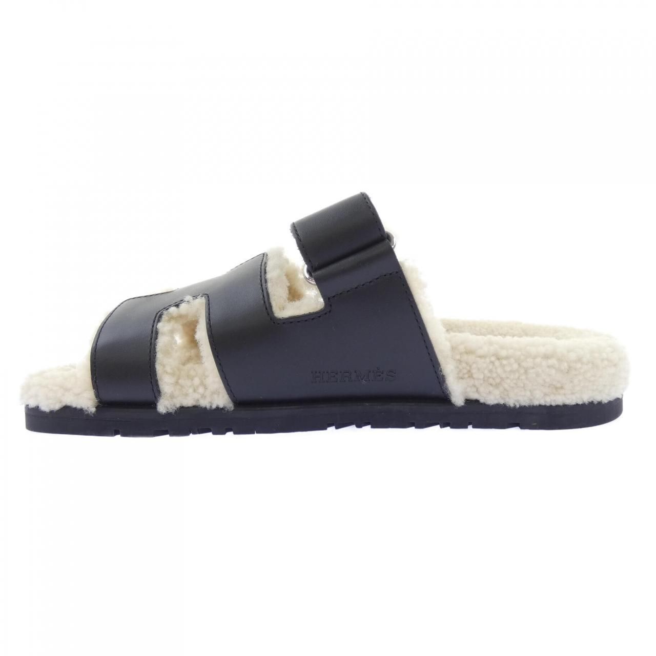 Hermes Chypre Sandals Black — view 2